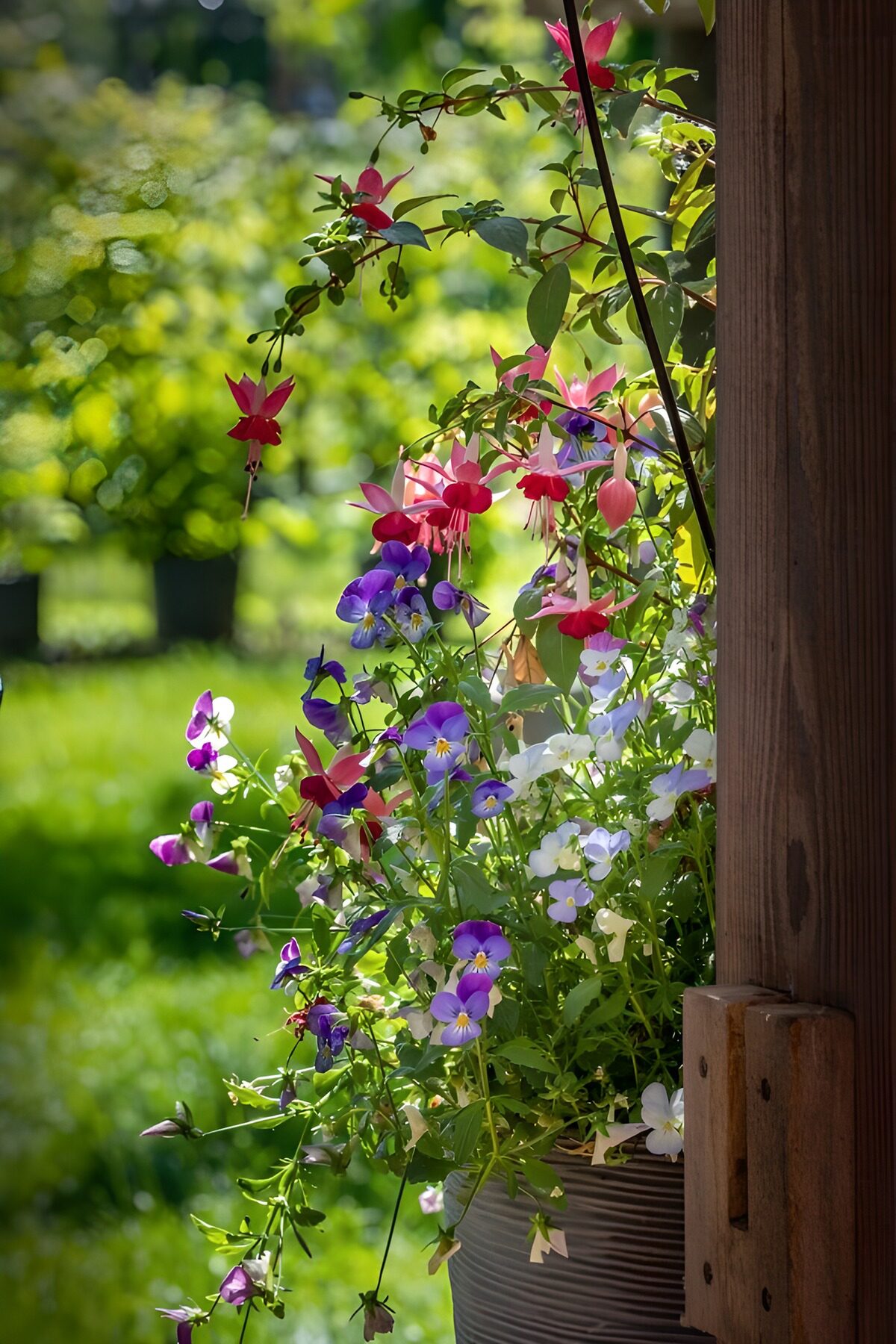 Kleurrijke bloemen in volle bloei