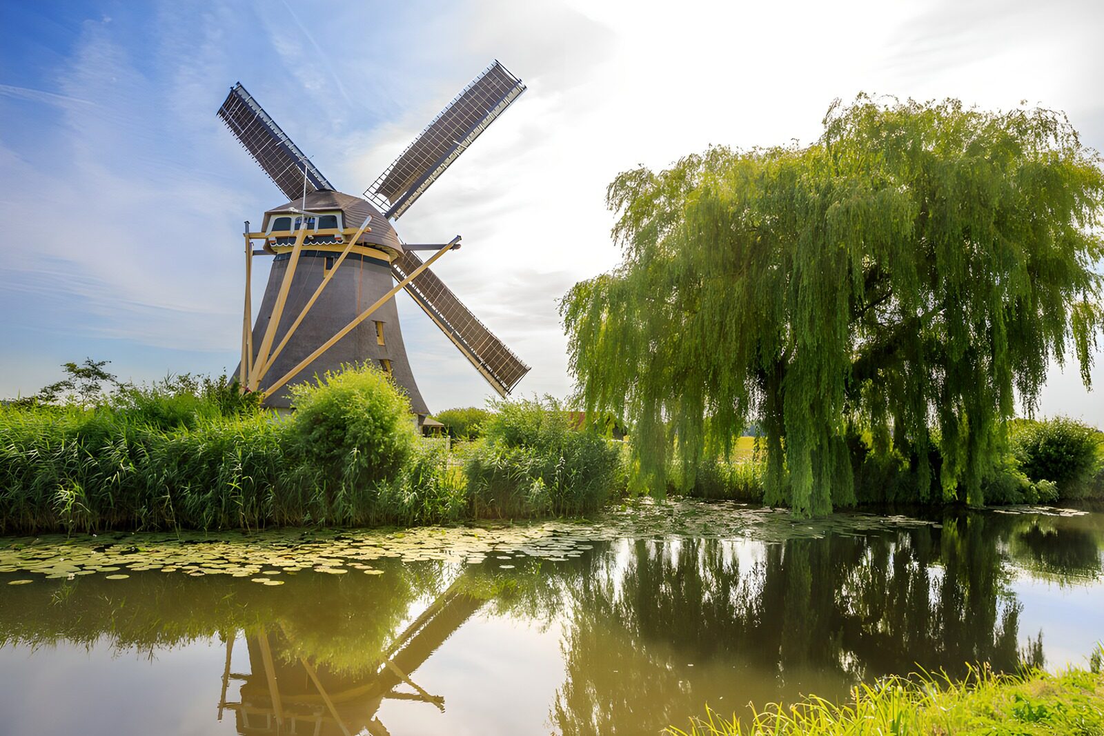 Pittoreske molen bij het water