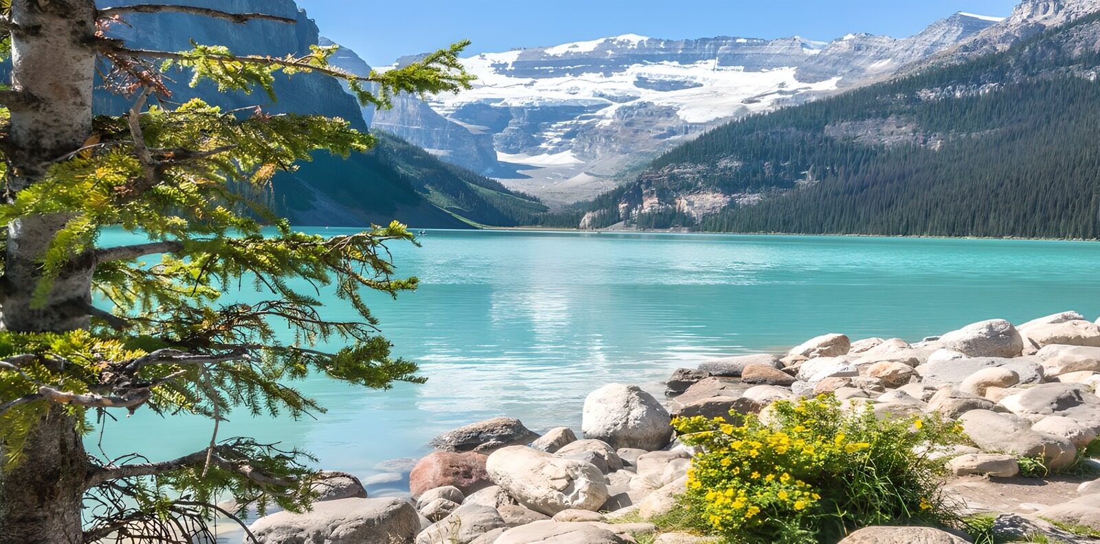 Betoverend Bergmeer met Glaciers