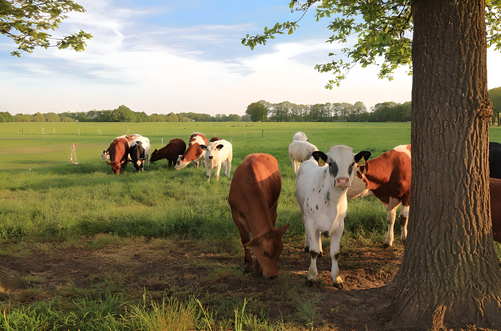 Koeien in het Groene Grasland