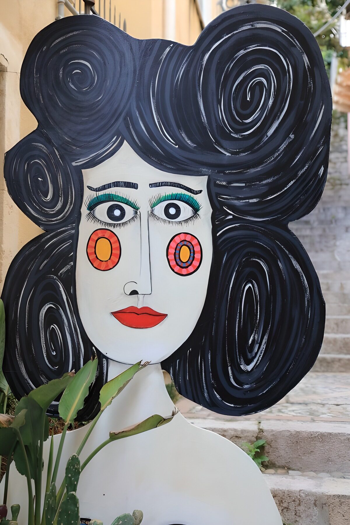 Kleurrijke kunst in straatbeeld