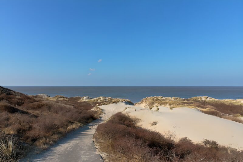Rustige duinen bij de kust