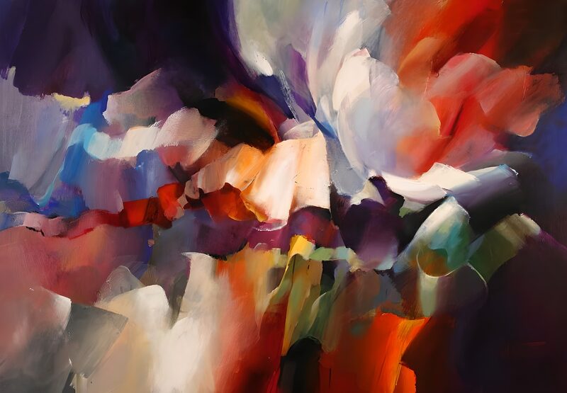 Kleurige Abstractie in Beweging