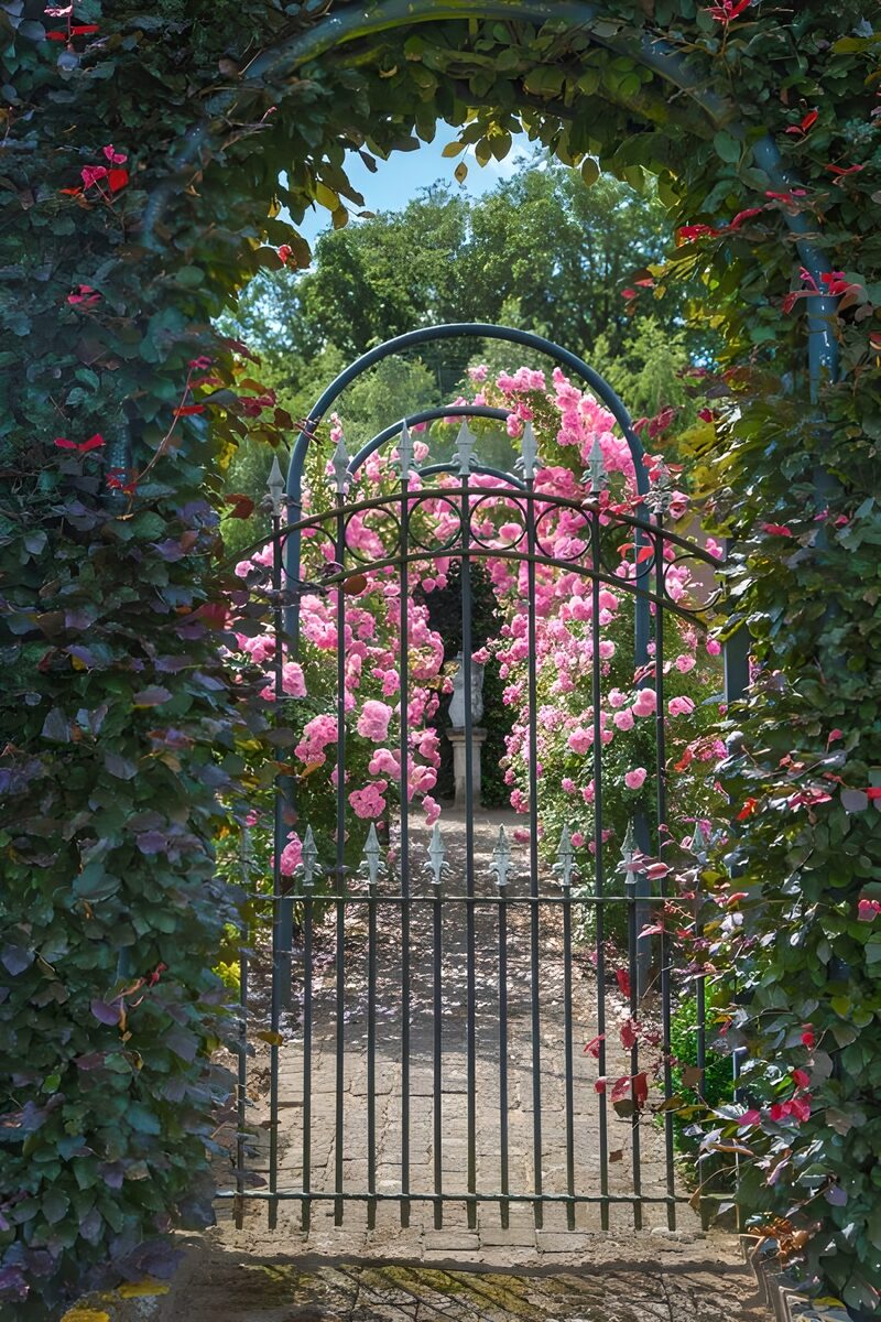 Toegang tot de bloeiende tuin