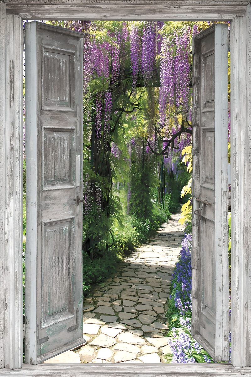 Betoverend Paarse Tuinpad