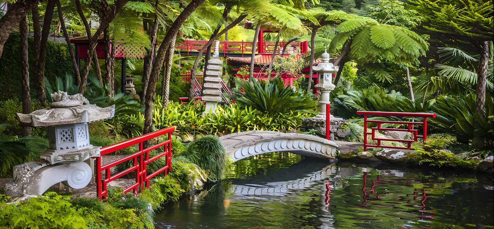 Sereen Japans Tuinlandschap
