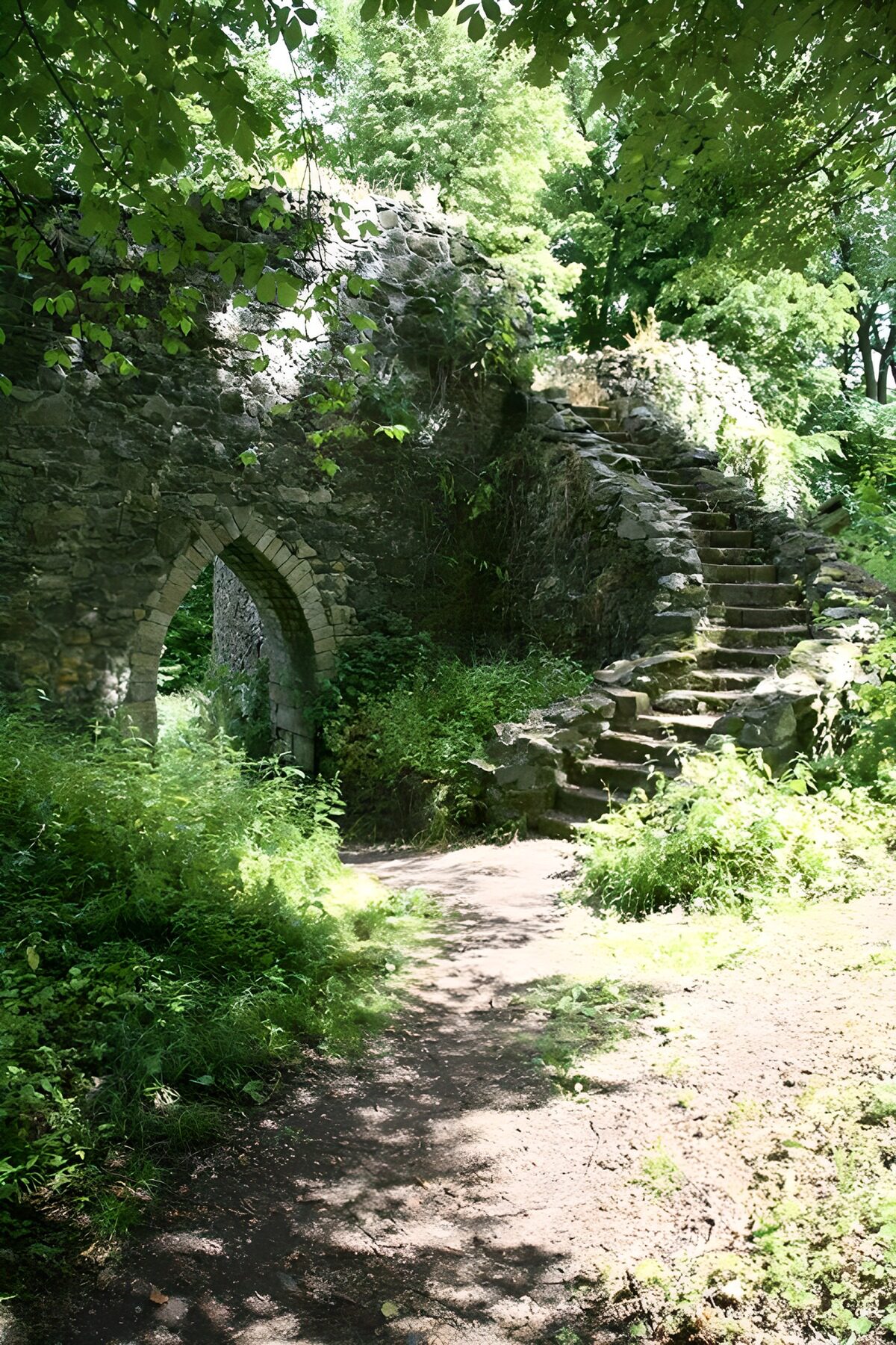 Vergeten Ruïnes in Groene Omgeving