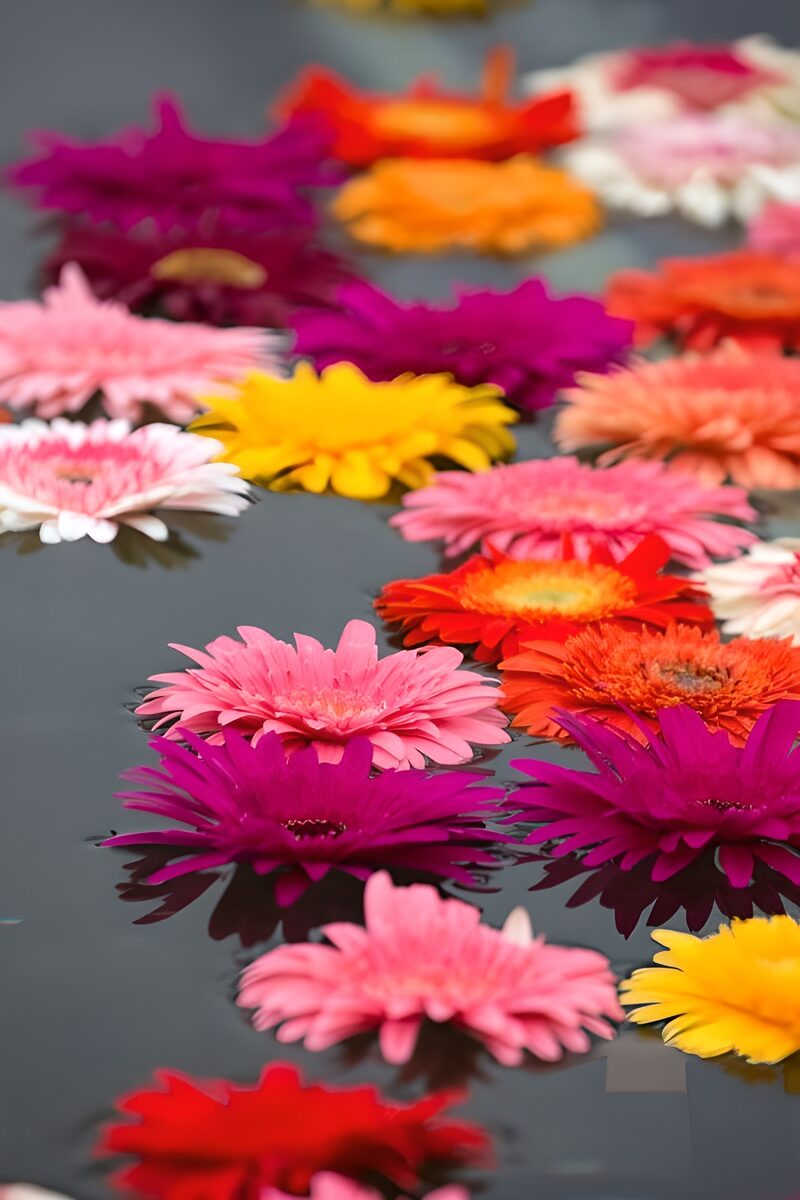 Gerbera's in fontein