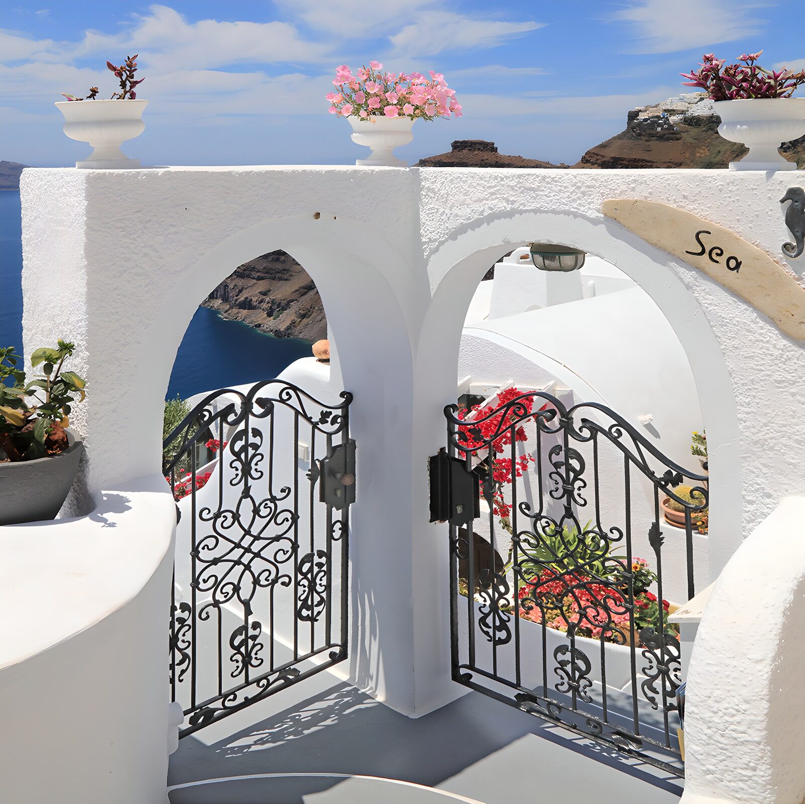 Poort naar de Zee in Santorini