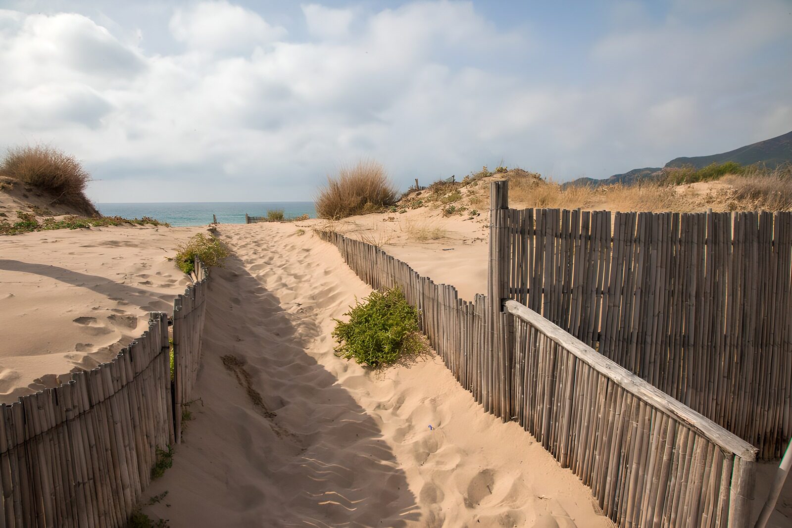 Zandpad naar de zee