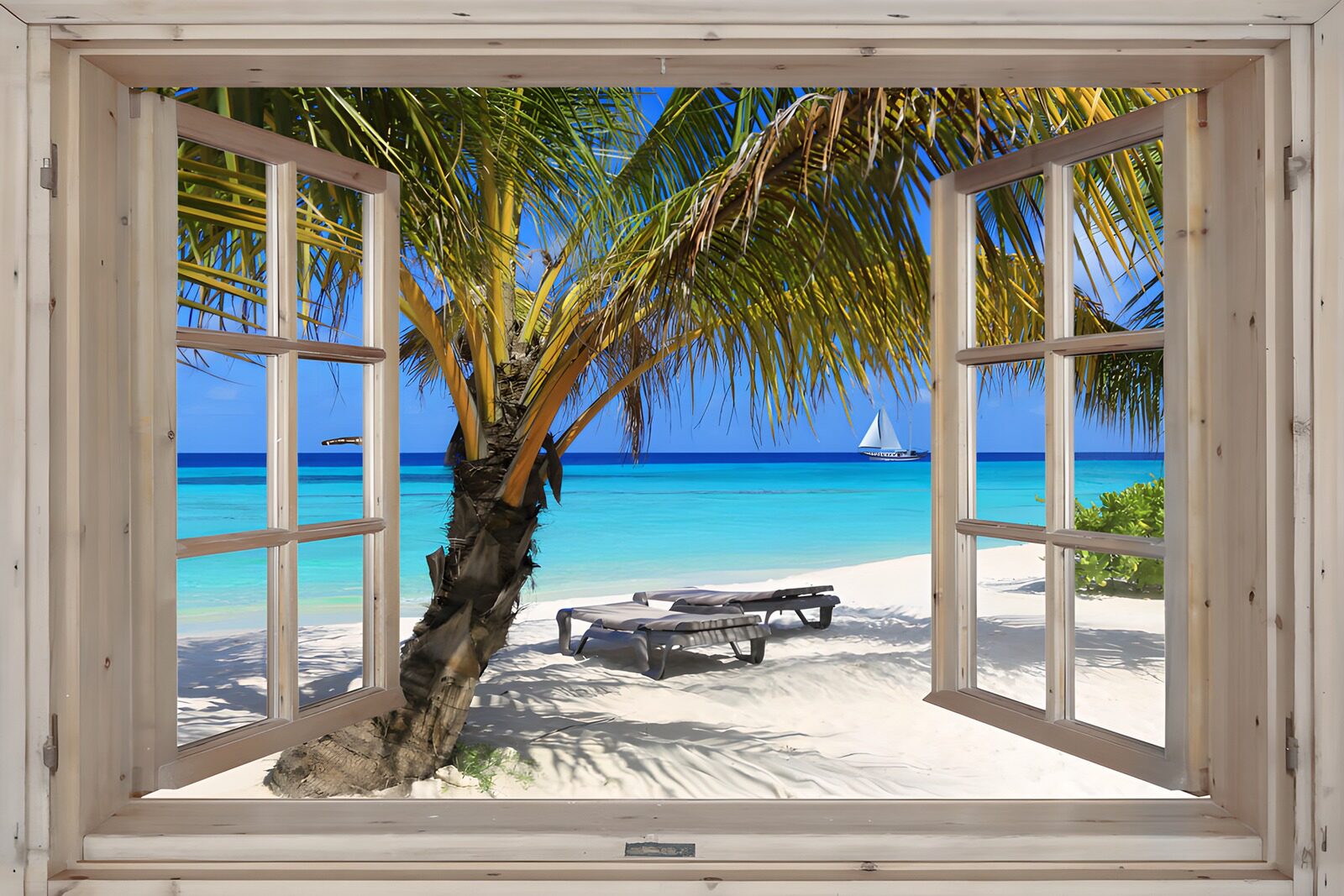 Panorama van een tropisch strand