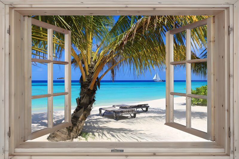 Panorama van een tropisch strand