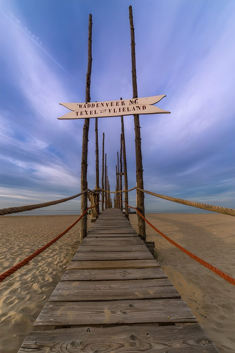 Toegang tot het Waddenveer naar Vlieland